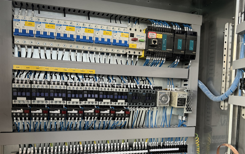 Assembly of control cabinets